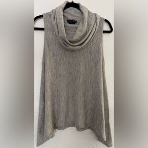 Alice + Olivia Gray Wool Cowl Neck Sleeveless Sweater Top Size M